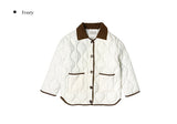 Raf Color Matching Collar quilting Padded Jumper