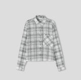 Cony Linen Crop Check Shirt