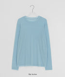 Hankaru Tencel Round Long Sleeve Tee