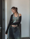 Kenta rivet pintuck balloon denim pants