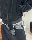 Hide Glossy Pleats Leather Jumper