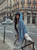 Demon Washing Knit Hood Jacket