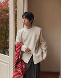 Choki Stripe Wool Muffler