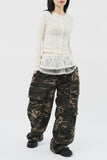 (W) Helen Check Mesh Skirt