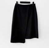 Raju unbalanced wool skirt