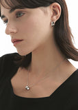 Triple Cut-Out Silver (W) Necklace