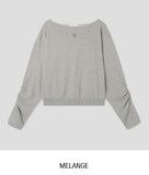 Bohem Stud Off-Shoulder Sweatshirt