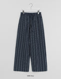 [unisex] Dalmasson Summer Banding Stripe Wide Pants