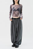 Pan Herringbone Striped Trousers