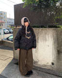 [Plan/Two Way] Poa Winter Brushed Corduroy Side Pin Tuck Training Pants