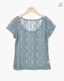 Obnin Lace Short Sleeve T-shirt