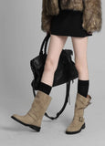Rook Suede Belted Boots