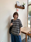 Kogar Stripe Over Short Sleeve Tee