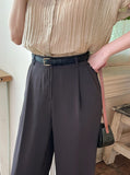 Flynn Summer Cool Pintuck Wide Slacks
