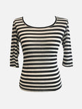 Anna Stripe Short Sleeve Tee