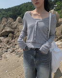 Kyuken Sleeveless Cardigan Set