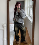 Sandy Double Washed Balloon Denim Pants
