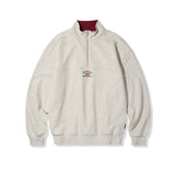 Small Logo Half Zip-Up Sweatshirt