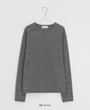 [unisex] Chuter Henley Neck Warmer Waffle Tee