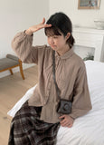 Teluko Round Collar Pocket Shirt