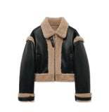 Crop Shearling Boucle Mustang