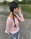 Atu Pastel Button Knit Cardigan