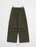 Benkyu Snap Parachute Banding Wide Pants