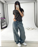 mingo denim wide pants