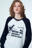 Cherry Cocktail Raglan Long Sleeve