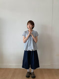 [unisex] Rello Pintuck Banding Bermuda Pants