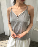 Carimo lace button sleeveless