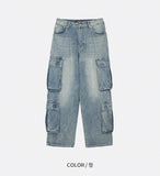 Pluming Multi Cargo Denim Pants