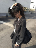Dicka Nylon Pocket Multi-Shoulder Bag Backpack