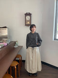 Kitsuna Banding Balloon Long Skirt