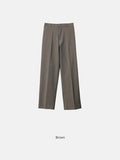 Leo Slit Semi Wide Slacks