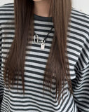 Iken Striped Waffle Crop Top