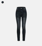 Slim fit dark washing skinny denim