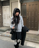Newa Cable Balaclava Hood Knit Hat