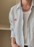 [PLAN MADE/MADE] 2plan Summer Stripe Crop Shirt