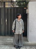 [Unisex] Fileden Track Nylon Banding Wide Pants