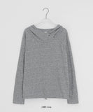 Burhit Unbalance Ribbed Hoodie