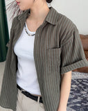 Rica Stripe Half Shirt