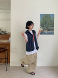 [BAONHAUS] Hyote Summer Dot Hood Vest