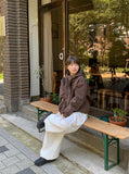 [Unisex] Ollindo Keyring Pintuck Training Banding Wide Pants