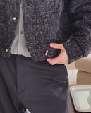 Tuban Tweed Crop String Cardigan