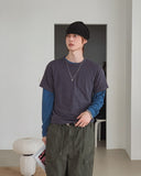 Normal Cotton Plain Long Sleeve T-shirt