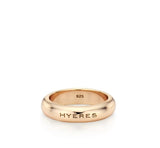 Champagne Full Moon Silver (P) Glossy Slim Ring M