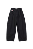 Prani patch brushed wide jeans