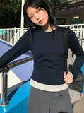 SIDE SHIRRING LAYERED T