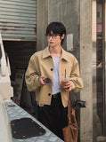 Autumn Cutting Crop Trench Coat